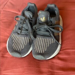 Kids gray and Gold Sneakers